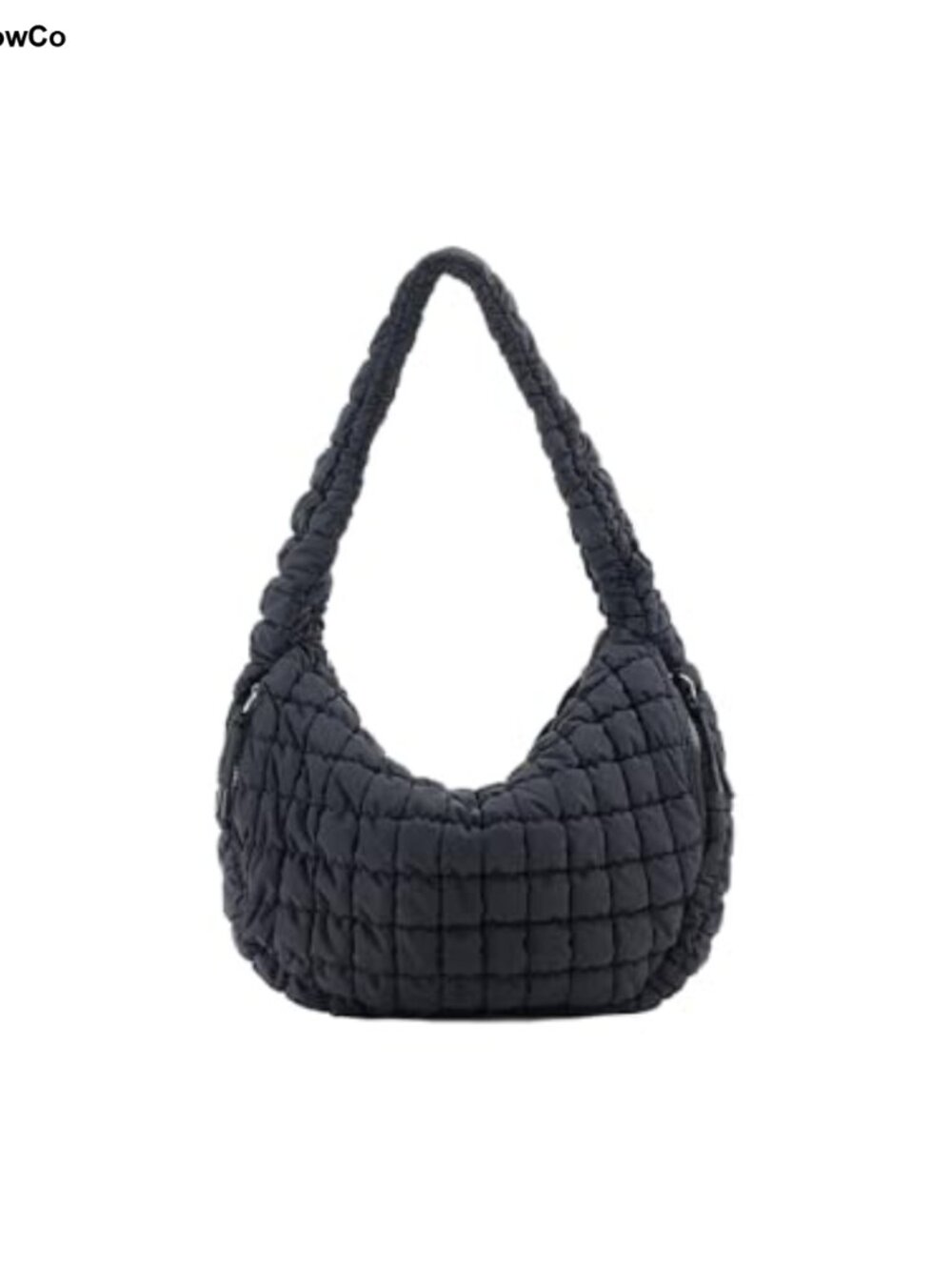 Quilted Nylon Puffer Tote Bag Large Crossbody Hobo Shoulder Bag Travel Work